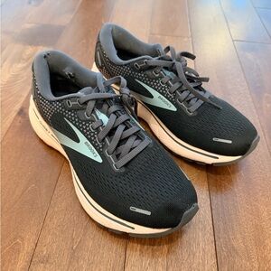 Brooks Ghost 14 Road Running Shoe - Black/Pearl/Peach 7.5 B (M)